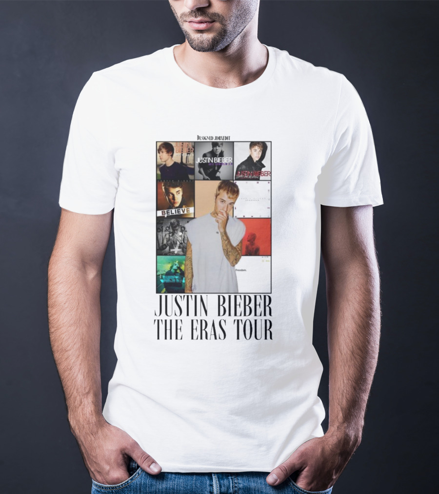 Justin Bieber Album Collage The Eras Tour T-Shirt