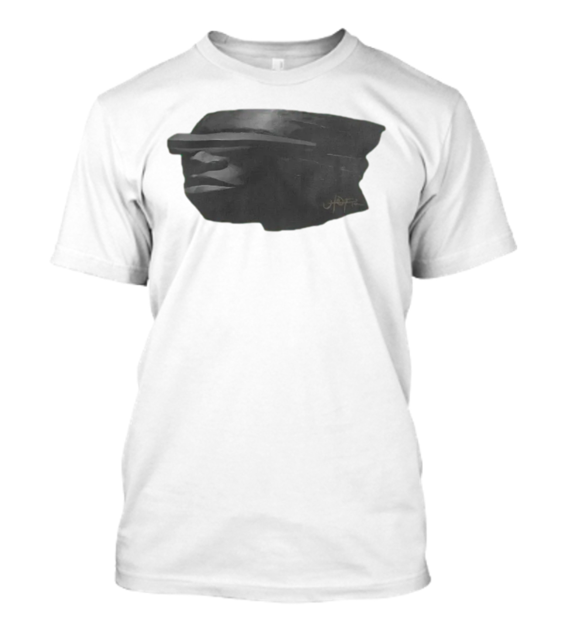 Topia Pack C2 Abstract Stone Face By UDOPIA T-Shirt