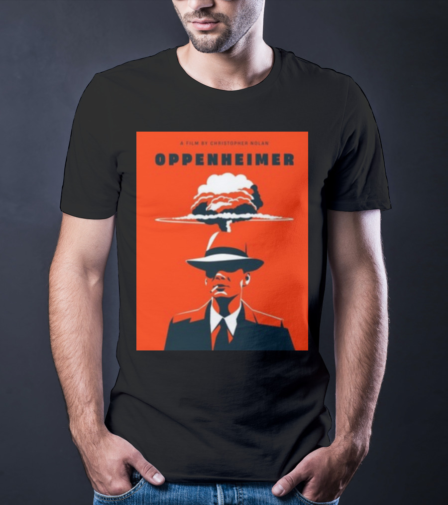A Film By Christopher Nolan Oppenheimer Nuclear Explosion Iconic T-Shirt