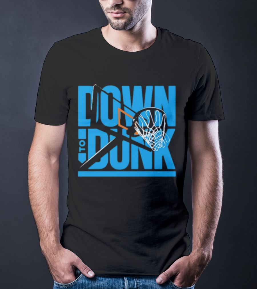 Dave Abbott Down To Dunk Basketball Hoop T-Shirt