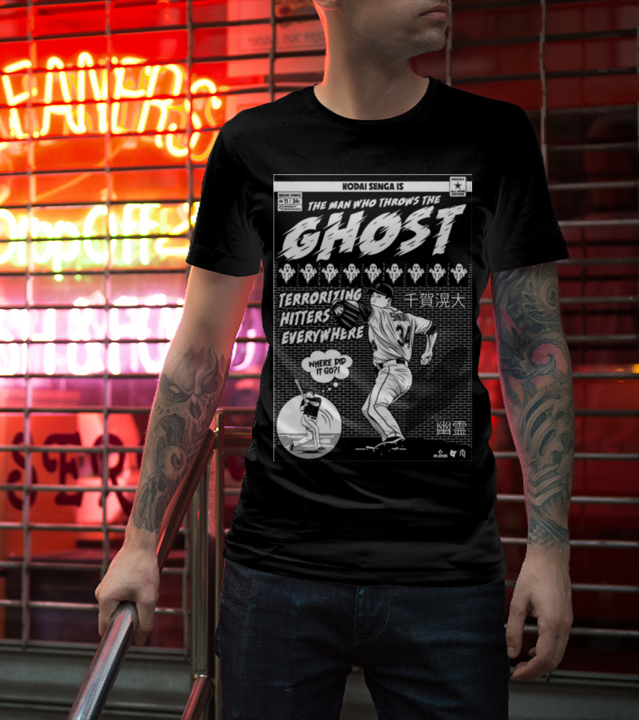 Kodai Senga Is The Man Who Throws The Ghost Terrorizing Hitters Everywhere Where Did It Go T-Shirt