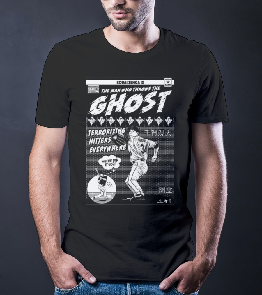Kodai Senga Is The Man Who Throws The Ghost Terrorizing Hitters Everywhere Where Did It Go T-Shirt