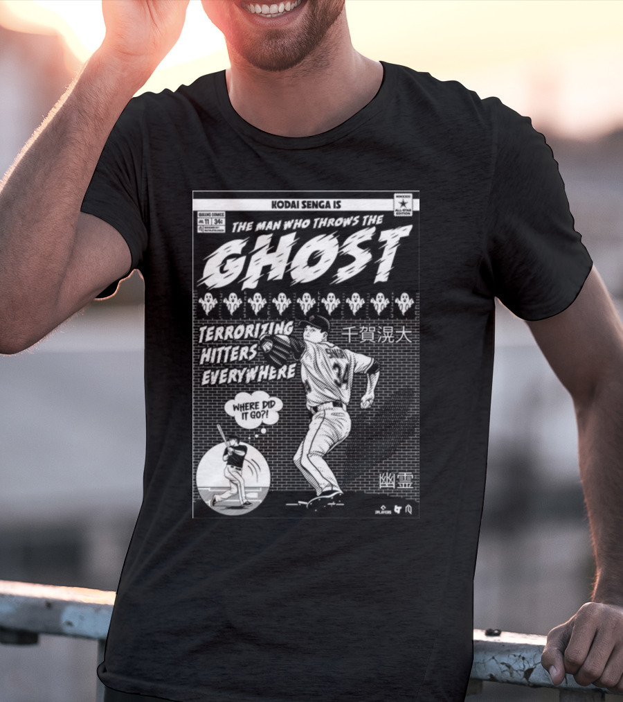 Kodai Senga Is The Man Who Throws The Ghost Terrorizing Hitters Everywhere Where Did It Go T-Shirt
