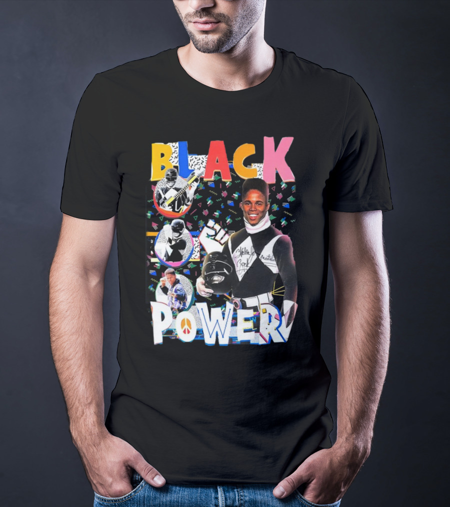 Walter Jones Black Power Peace Symbol Retro Comic T-Shirt