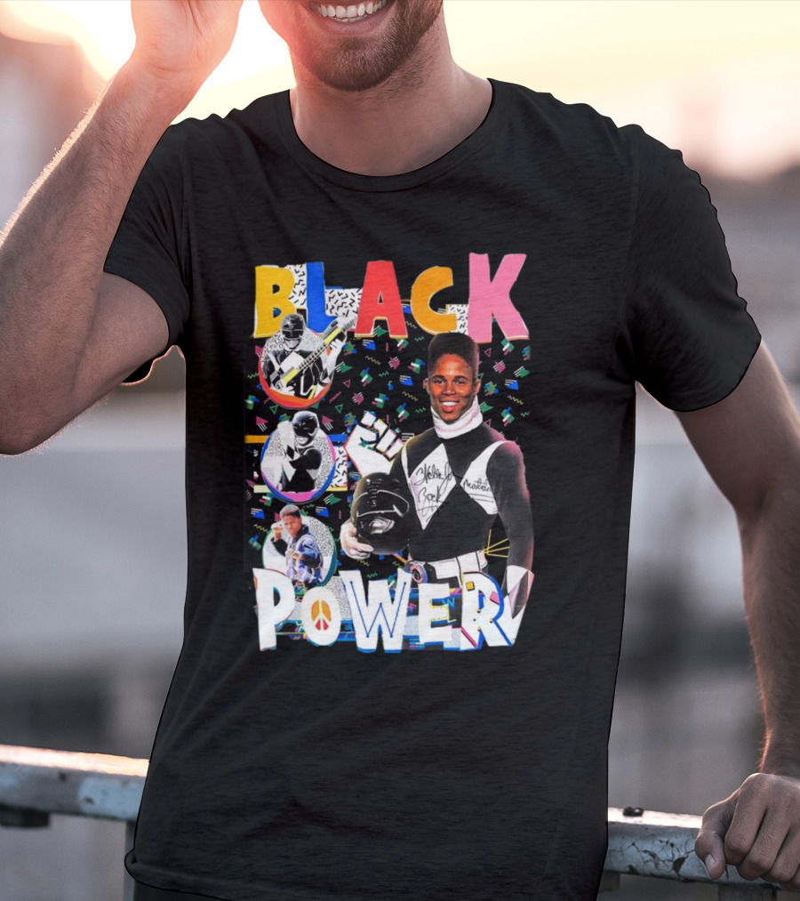 Walter Jones Black Power Peace Symbol Retro Comic T-Shirt
