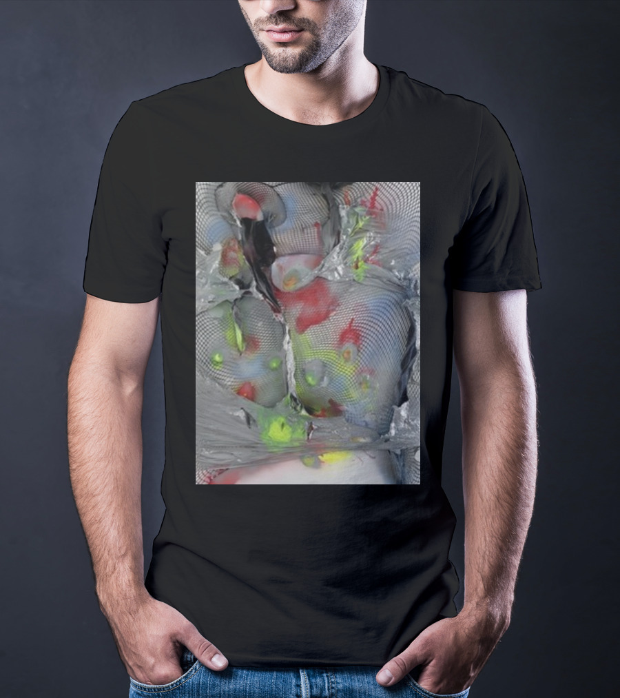 Arca1000000 ^16 Ss Abstract Mesh And Color T-Shirt
