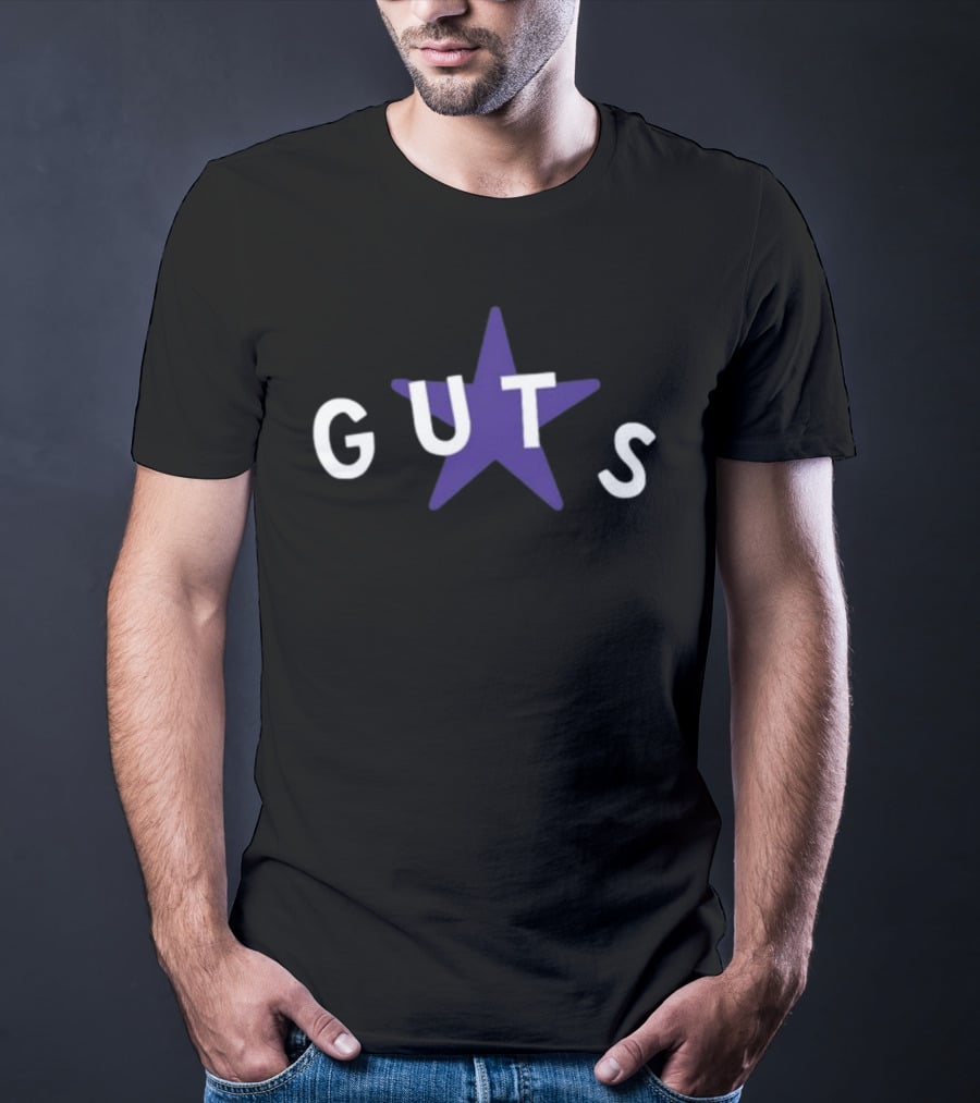 Guts Star Purple Text T-Shirt