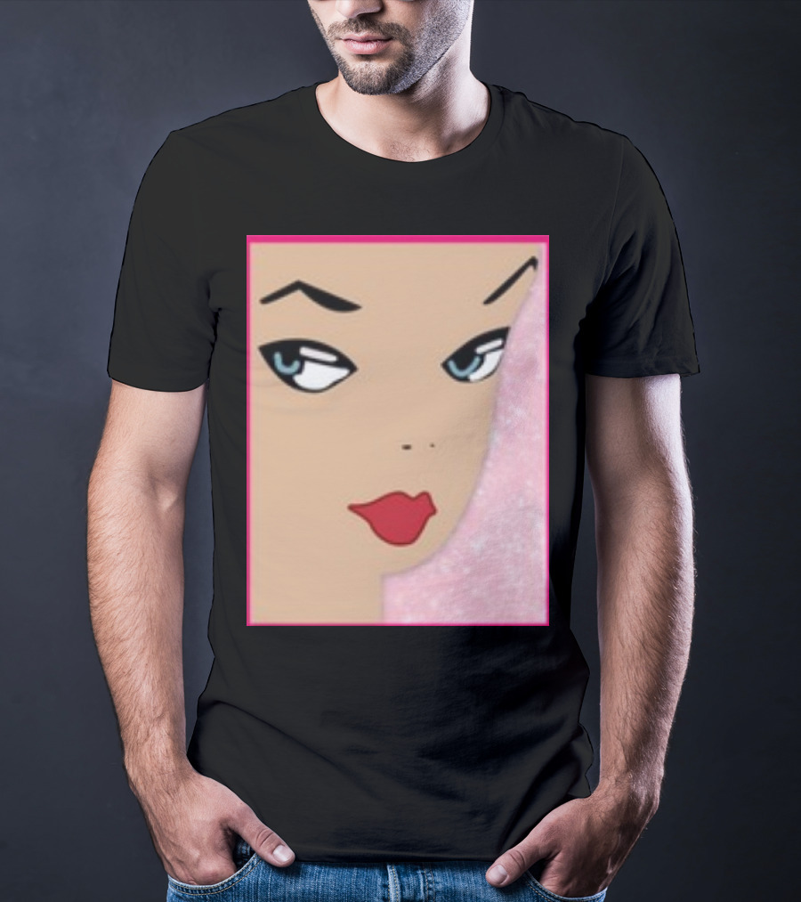 Ryan Gosling Wearing Barbie Face T-Shirt