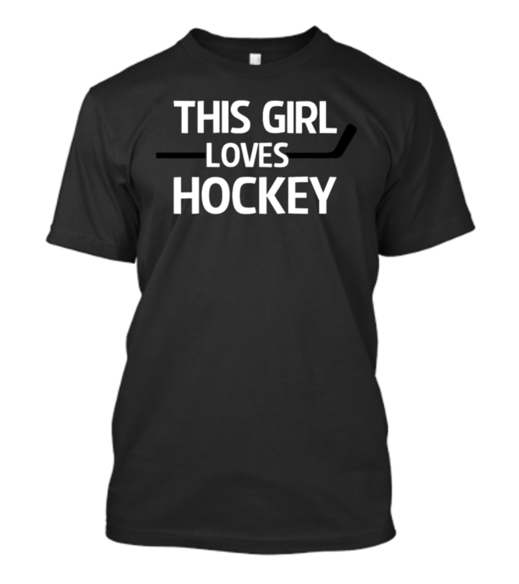 Everythinghockey This Girl Loves Hockey T-Shirt
