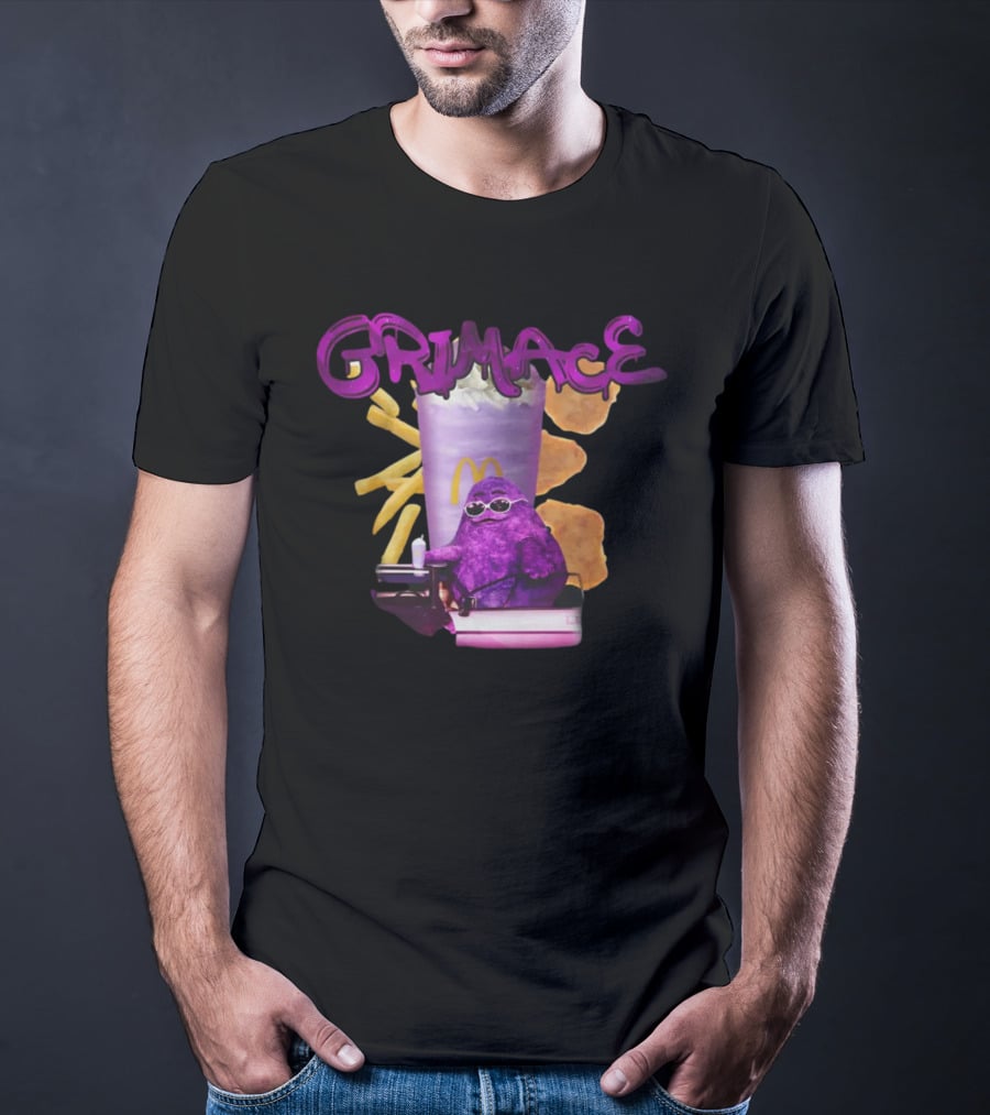 Grimace McDonald's Nuggets Fries Milkshake Gigglegarbclothing T-Shirt