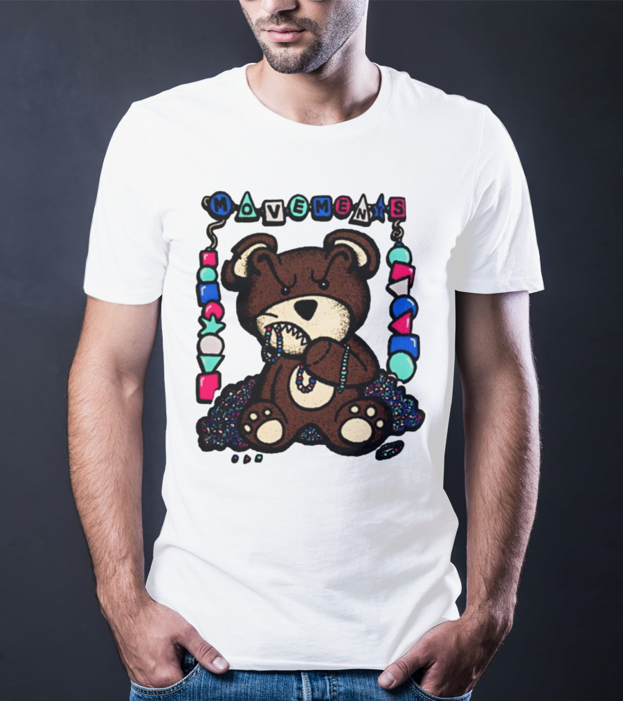 Movements Crazy Teddy Bear Beads Playful Blocks T-Shirt