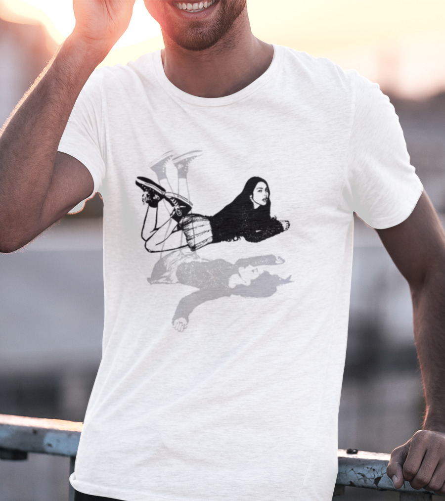 Oliviarodrigo Guts Album Art Floating Figure With Black Outfit And Boots T-Shirt