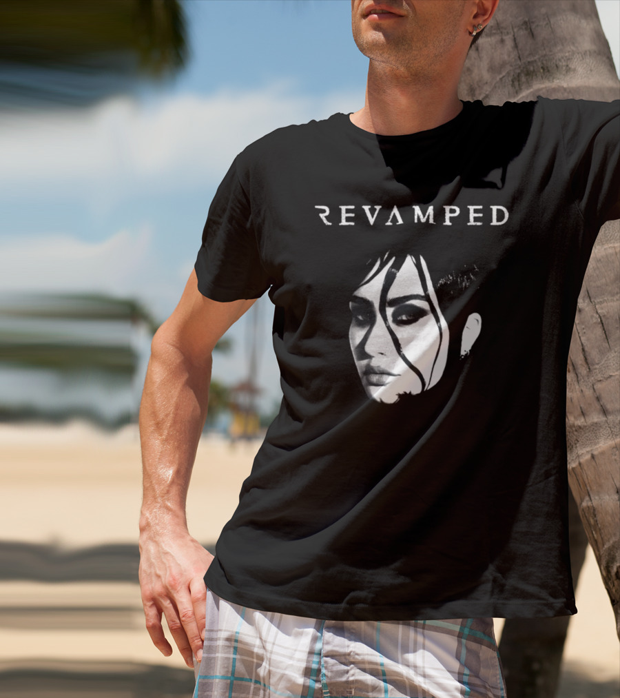 Demi Lovato Revamped Black And White Portrait T-Shirt