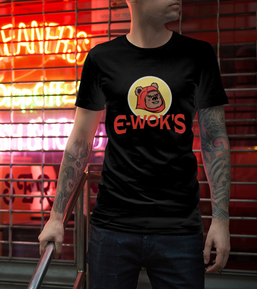 E-Wok's Cute Character In Red Hood T-Shirt