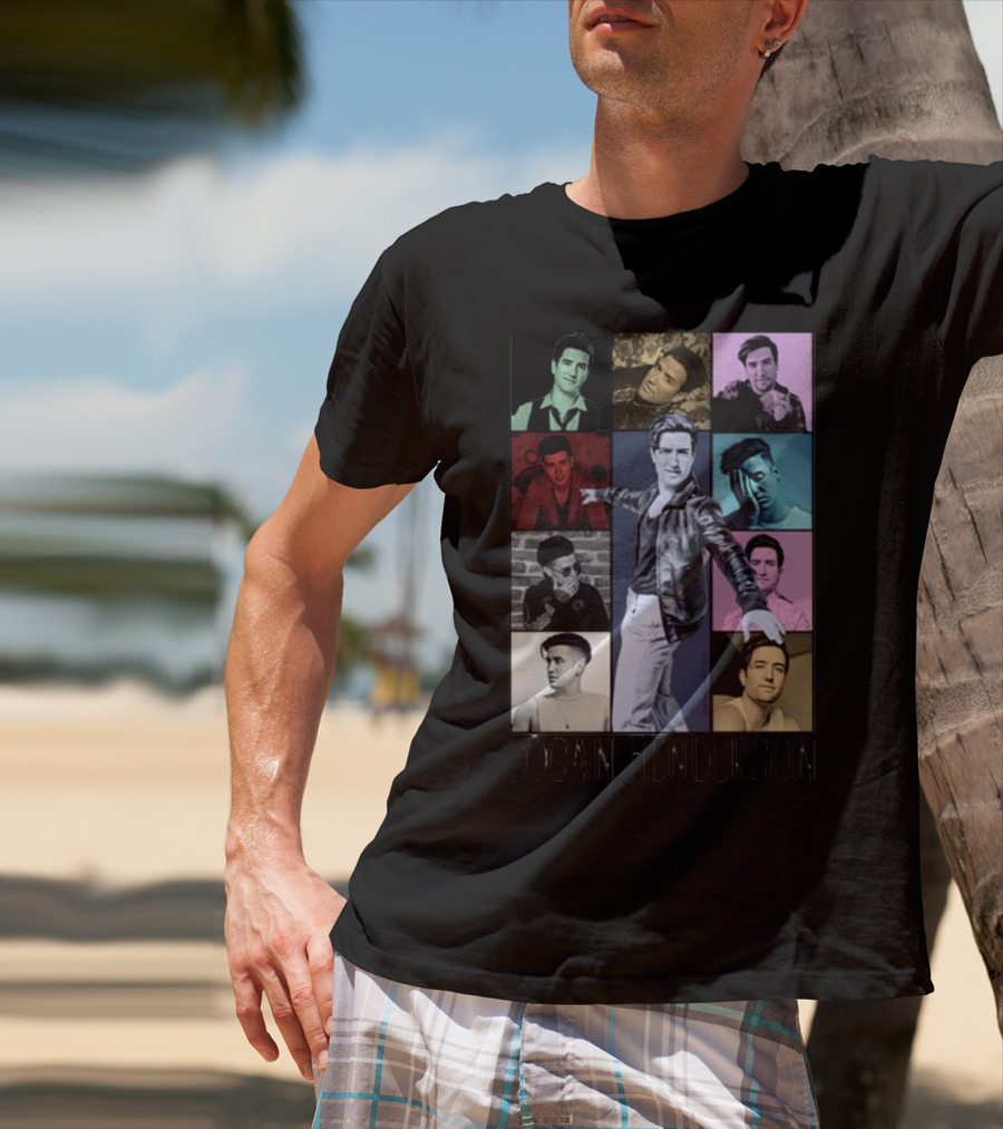 LO'GAN HENDERSON MULTICOLOR PORTRAIT COLLAGE T-Shirt