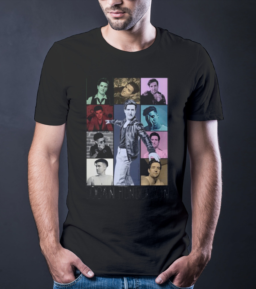 LO'GAN HENDERSON MULTICOLOR PORTRAIT COLLAGE T-Shirt