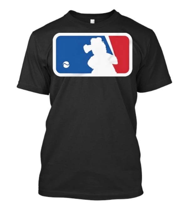 Major Baseball Phan Blue Red Mascot T-Shirt