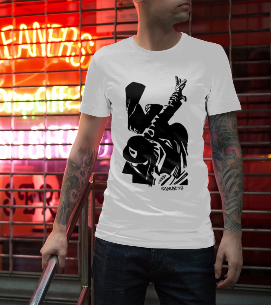 Chris Samnee '03 Spider-Man Noir Silhouette Dark T-Shirt