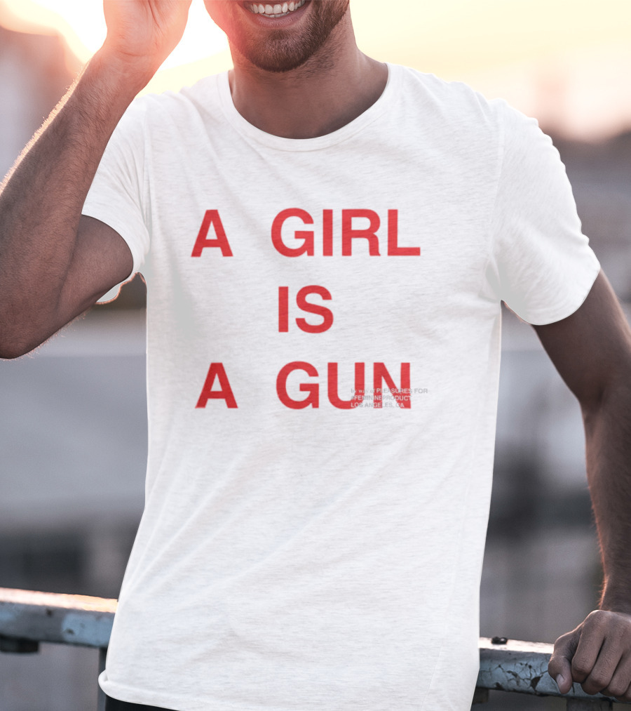 A Girl Is A Gun Pleasures X FTP Los Angeles Collaboration T-Shirt