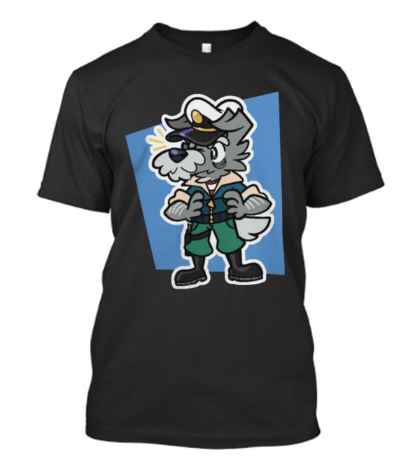 Yoshiemblem Melted Ice Crown Puddle Commander Dog Navy Uniform T-Shirt