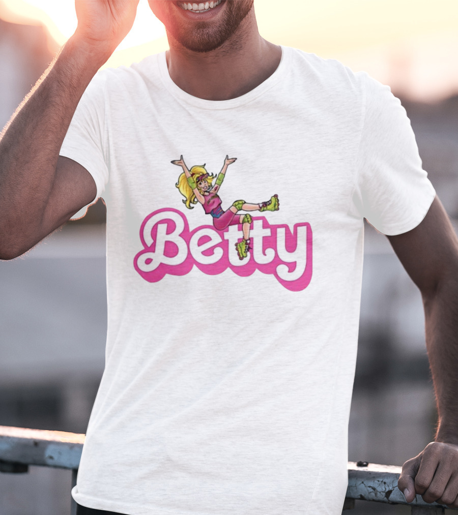 Betty Roller Skating Fun Barbie Style Adventure T-Shirt