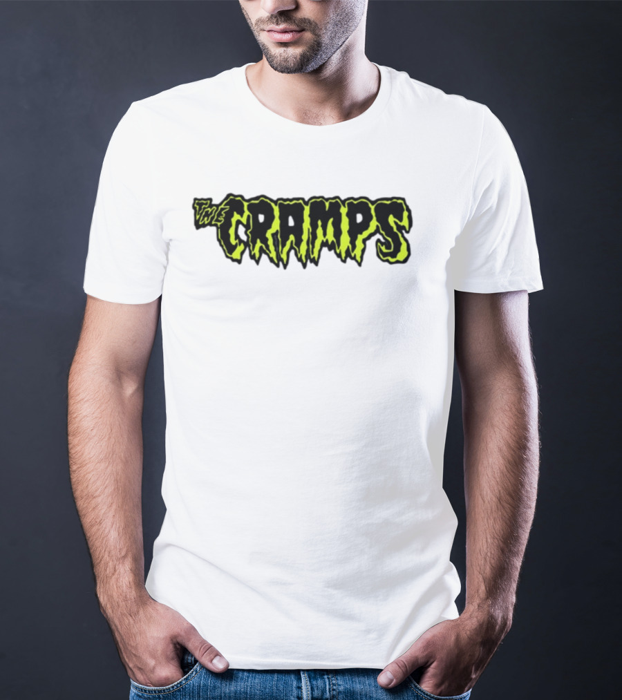 Greg Gutfeld The Cramps Logo Neon Gothic T-Shirt