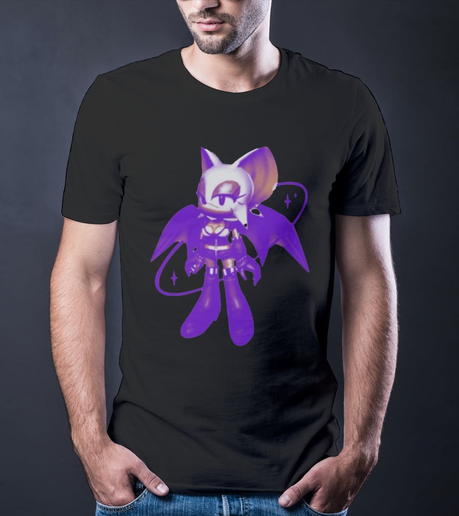 Mamonoworld Y2k Rouge Bat Character T-Shirt