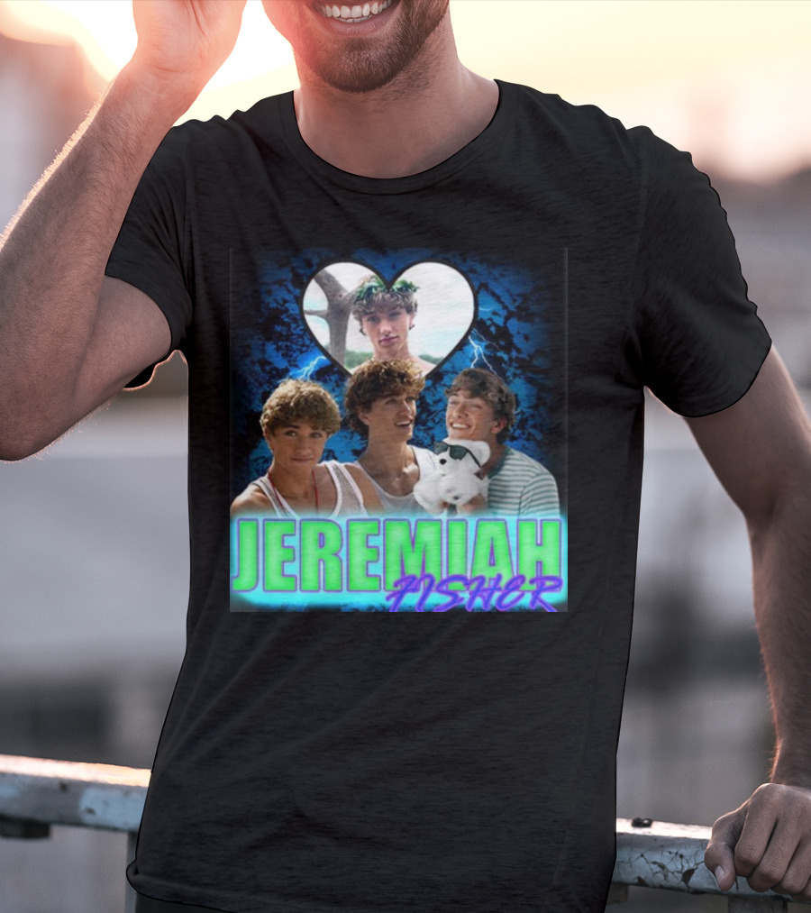 JEREMIAH FISHER Heart Lightning Trio T-Shirt