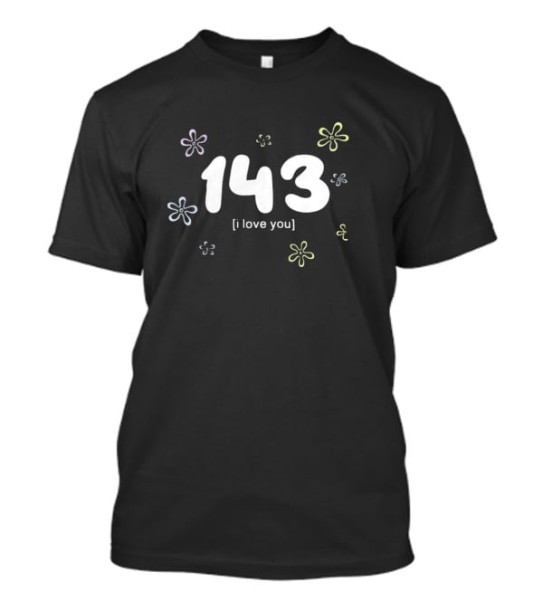 Punz 143 I Love You Floral T-Shirt