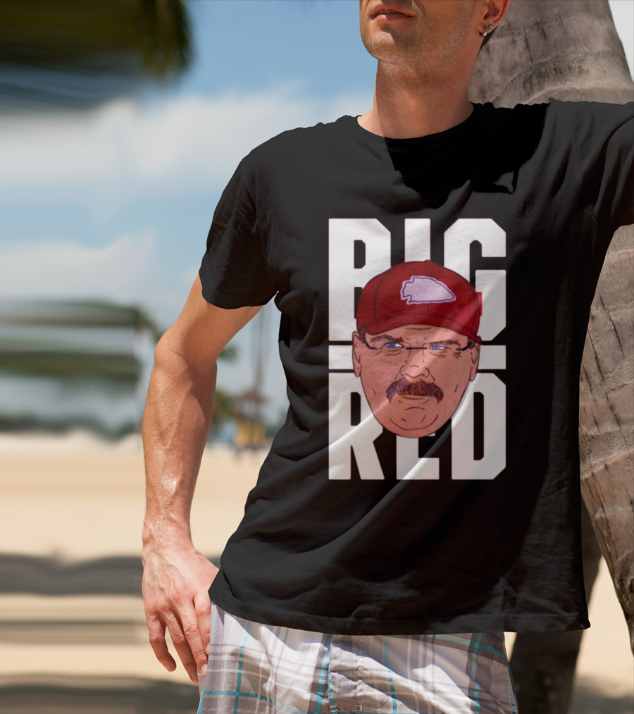 Thekyliewinfrey Andy Reid Big Red Face Illustration Chiefs Hat T-Shirt