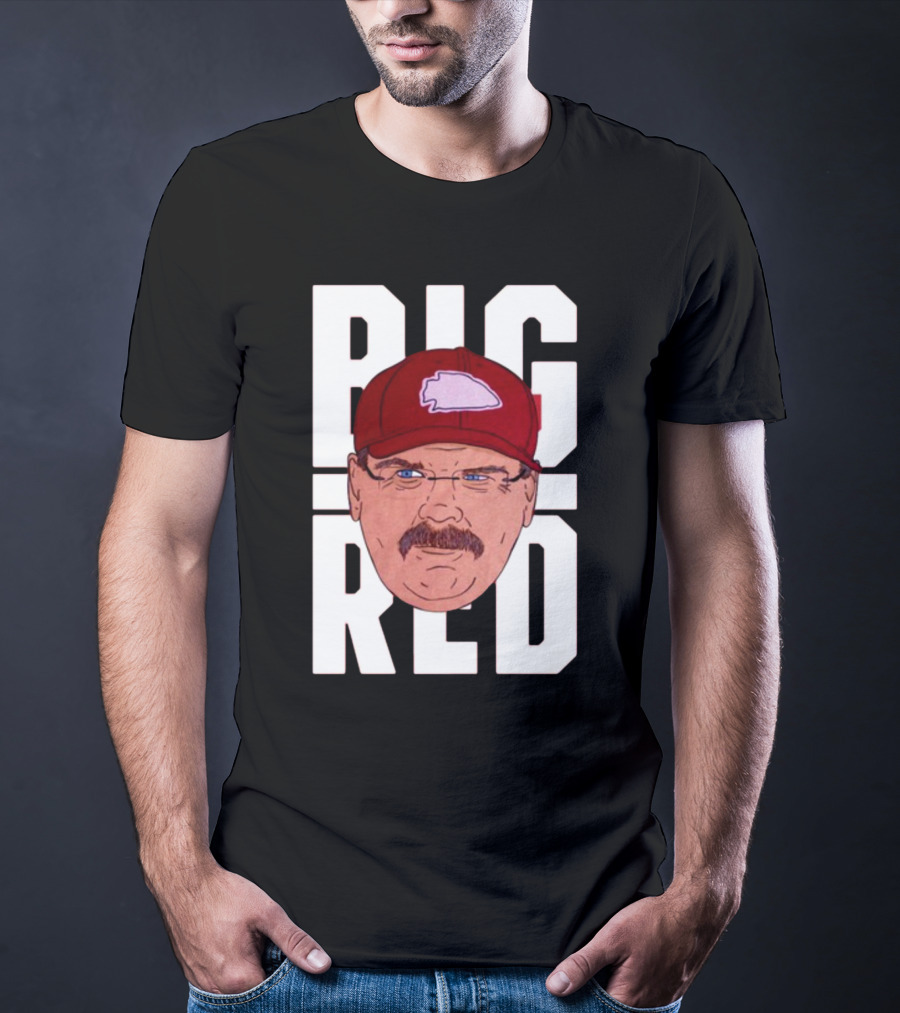 Thekyliewinfrey Andy Reid Big Red Face Illustration Chiefs Hat T-Shirt