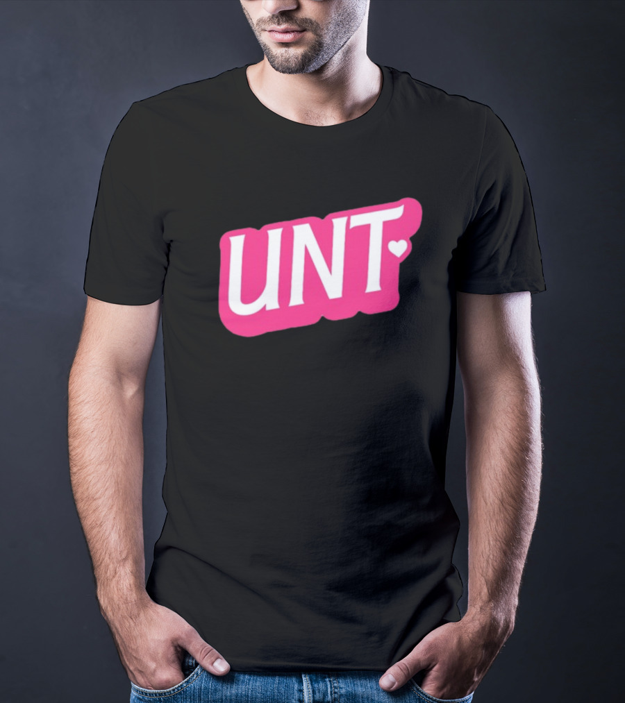 UNT Union Barbie Style Pink Heart T-Shirt