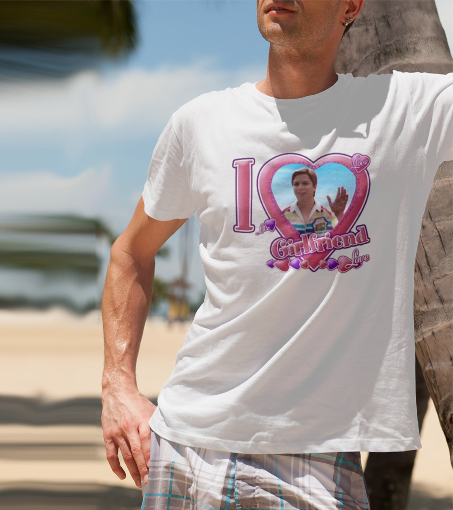 I Love My Girlfriend Heart Frame Love T-Shirt