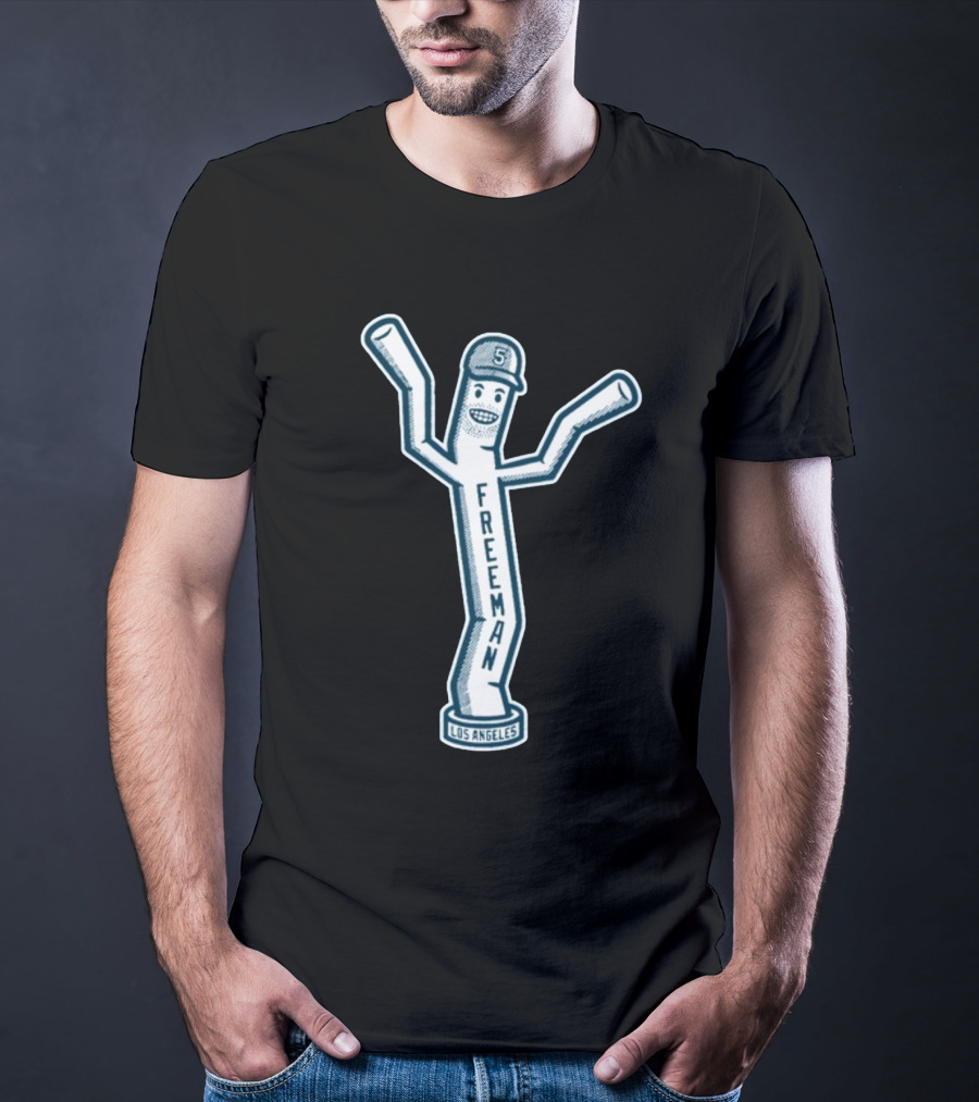 Freddie Freeman Los Angeles Dancing Inflatable Tube Guy T-Shirt