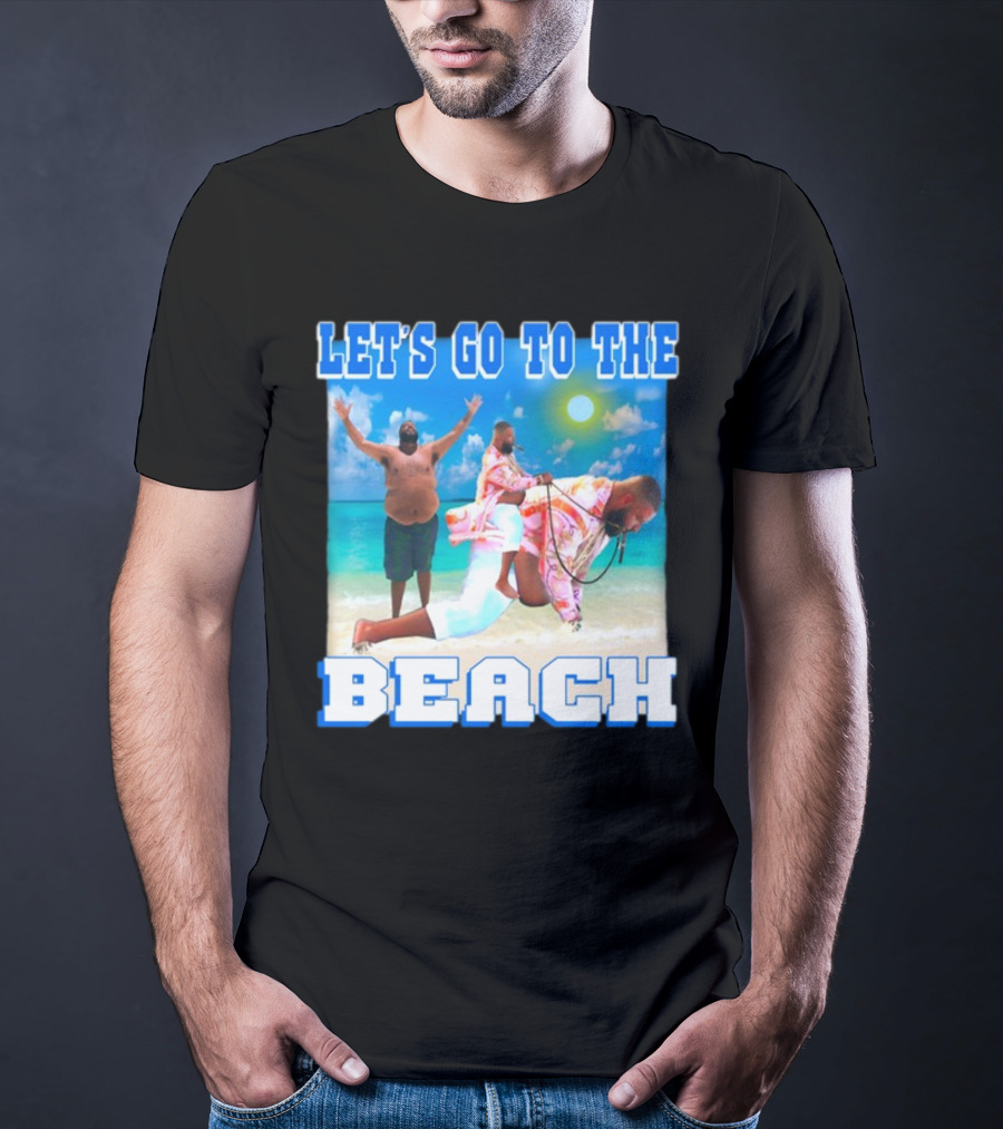 LET'S GO TO THE BEACH DJ KHALED BEACH SCENE WITH FLOATING AND JOYFUL POSE T-Shirt