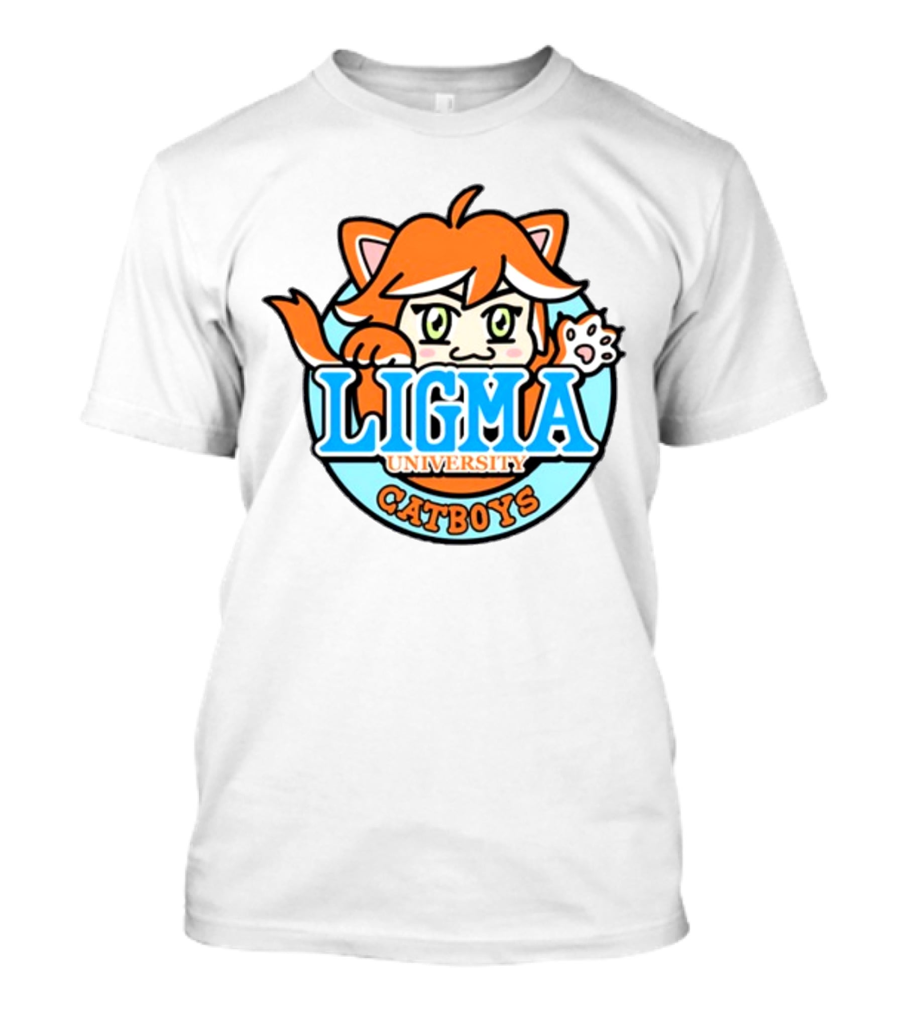 Ligma University Catboys Anime Style Mascot T-Shirt