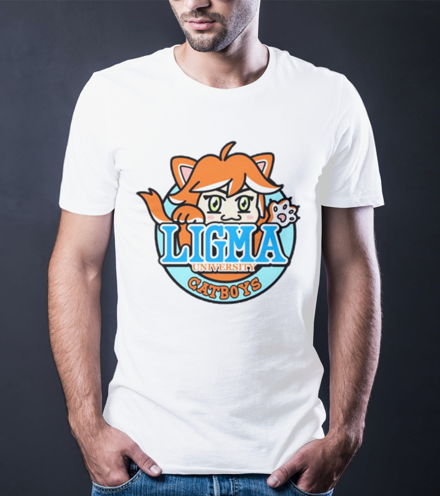 Ligma University Catboys Anime Style Mascot T-Shirt