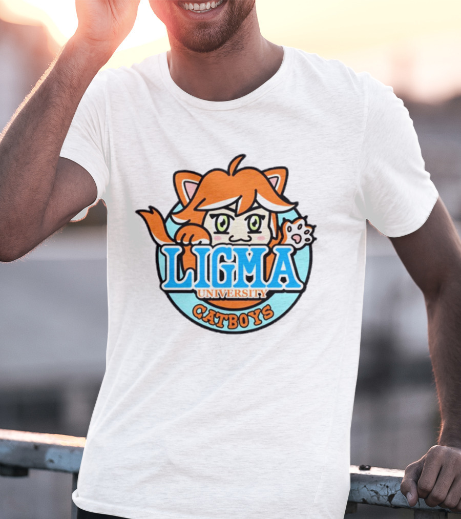 Ligma University Catboys Anime Style Mascot T-Shirt