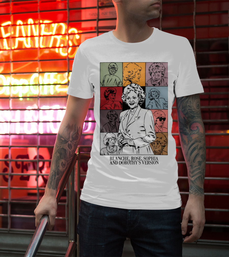 Blanche Rose Sophia Dorothy's Version Pop Art Portraits T-Shirt