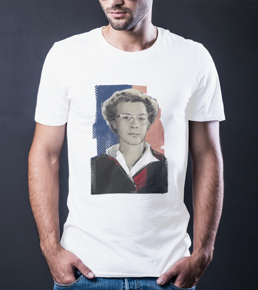 Milada Horáková Portrait With Blue T-Shirt