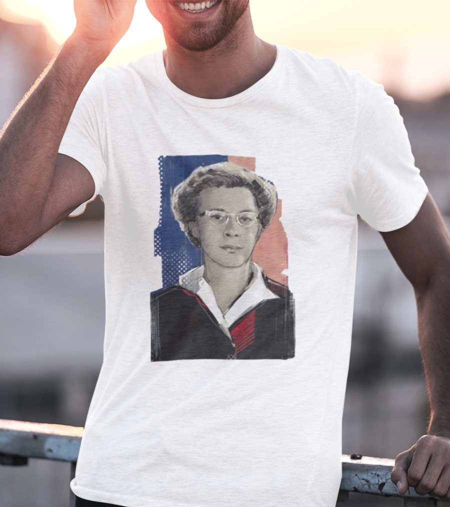 Milada Horáková Portrait With Blue T-Shirt