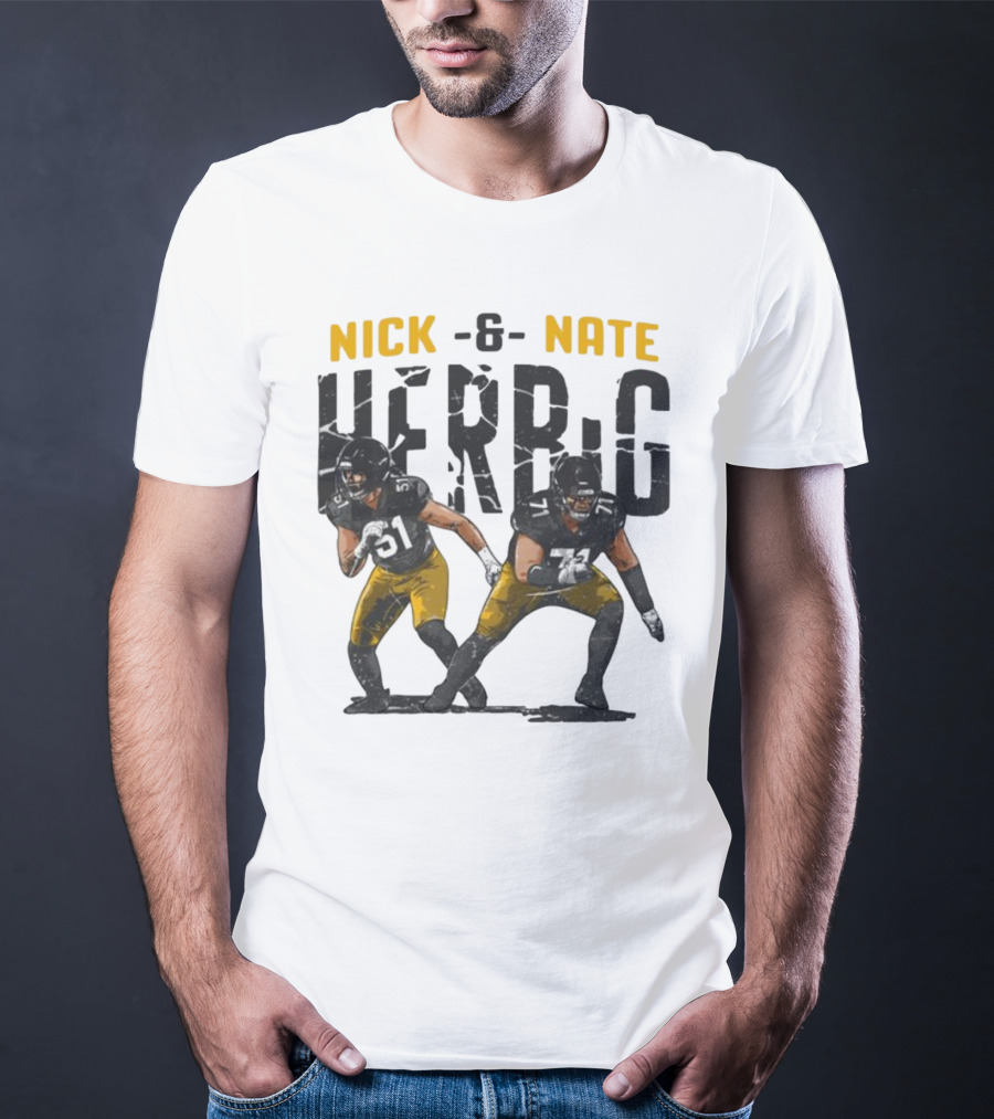Pittsburgh Steelers Nick And Nate Herbig 51 71 T-Shirt