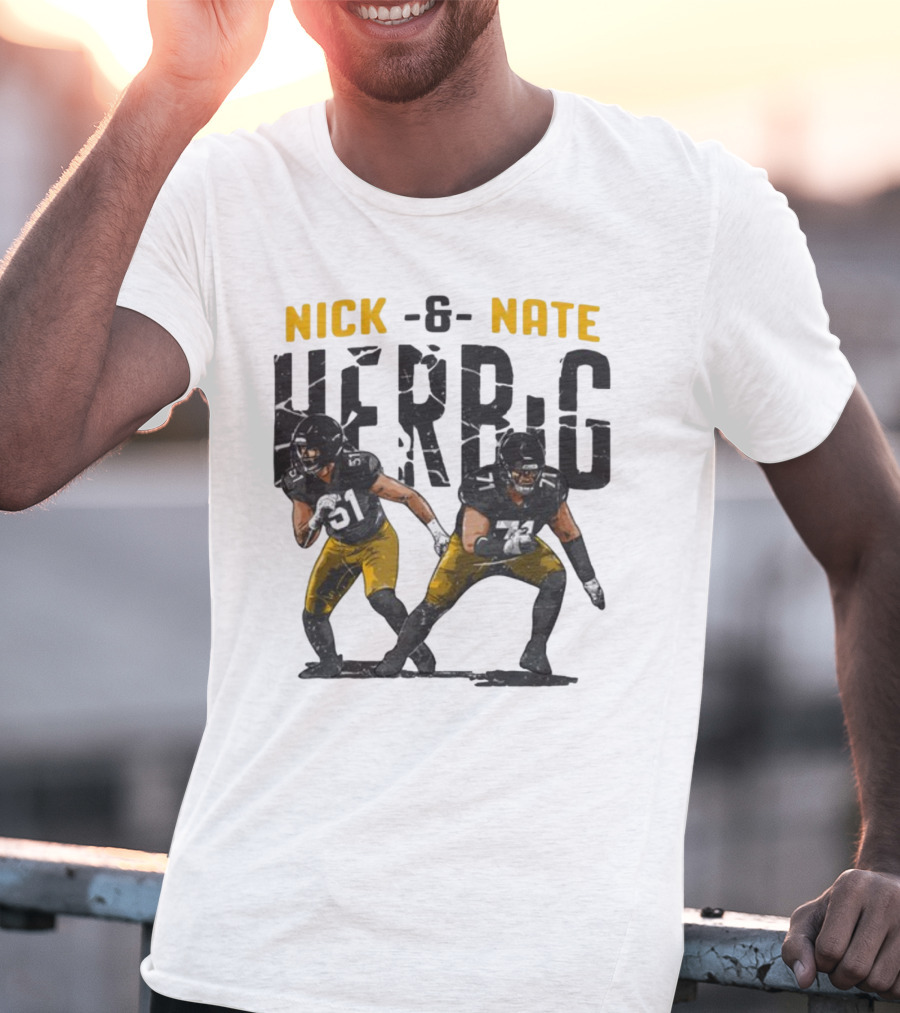Pittsburgh Steelers Nick And Nate Herbig 51 71 T-Shirt