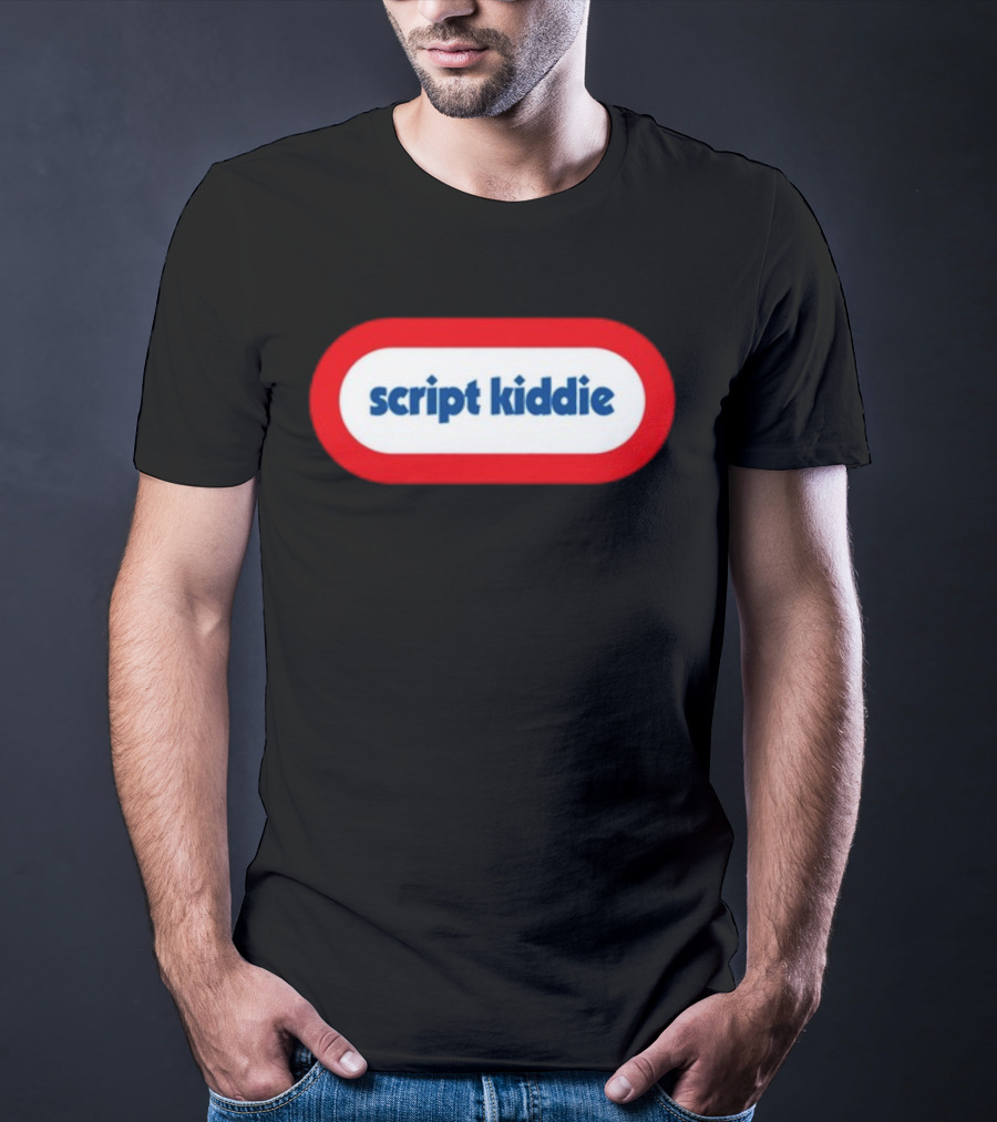 Script Kiddie Retro Logo Gaming Nostalgia T-Shirt