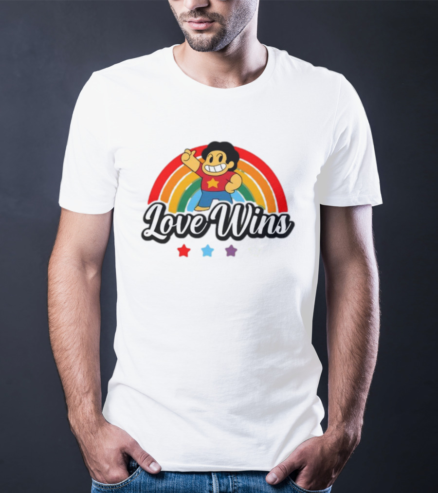 Love Wins Rainbow Steven Universe Star Power T-Shirt
