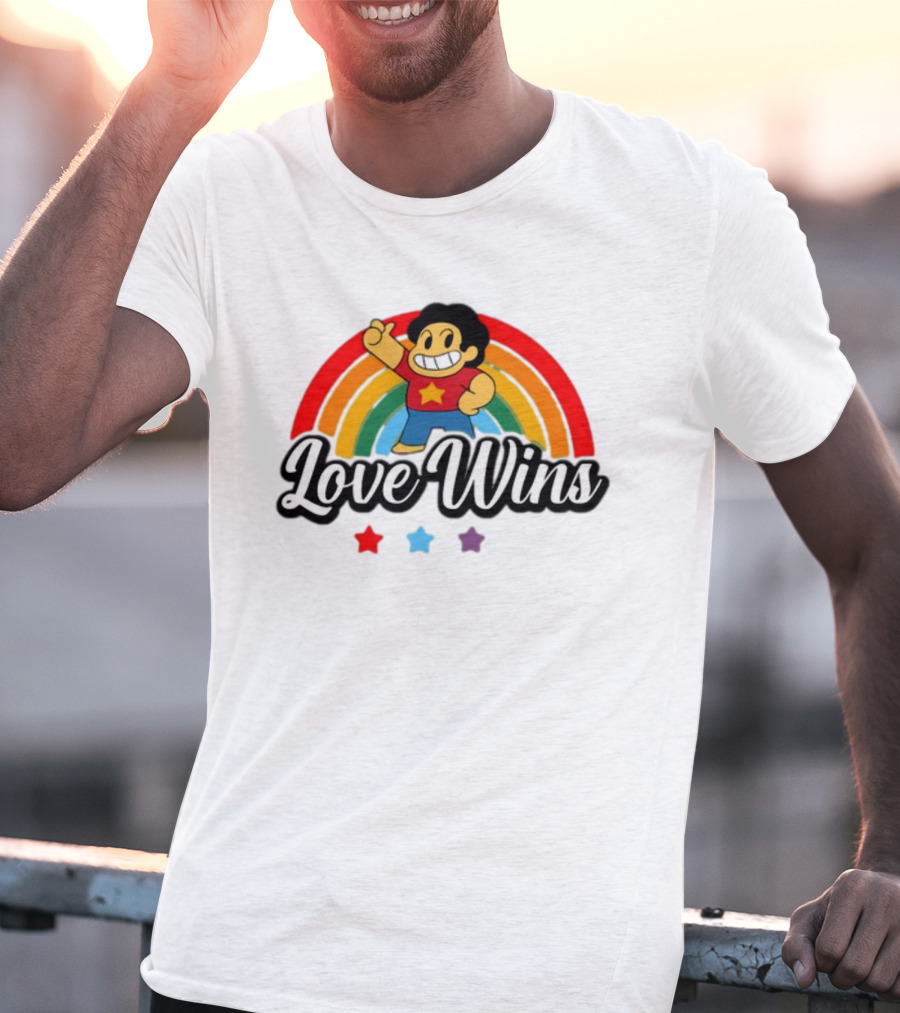 Love Wins Rainbow Steven Universe Star Power T-Shirt