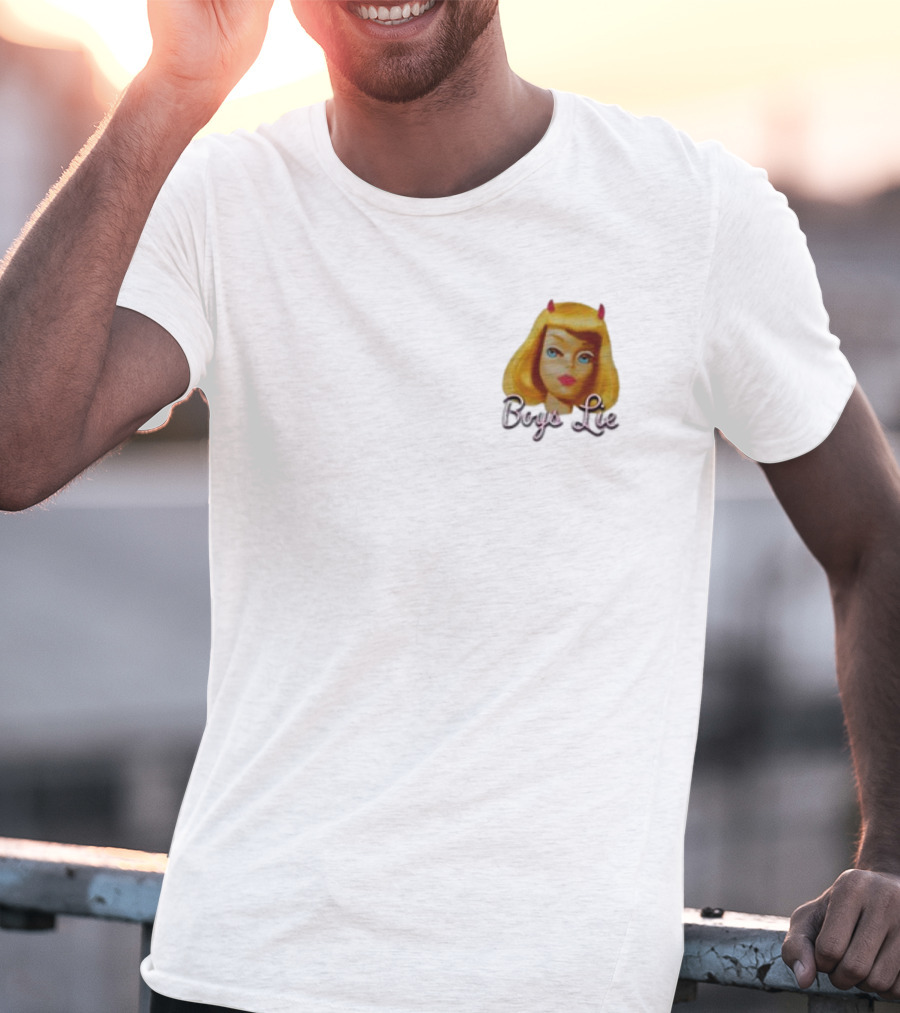 Boys Lie Blonde Devil Girl T-Shirt