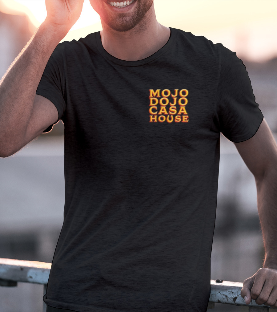 Mojo Dojo Casa House Bold Neon Text T-Shirt
