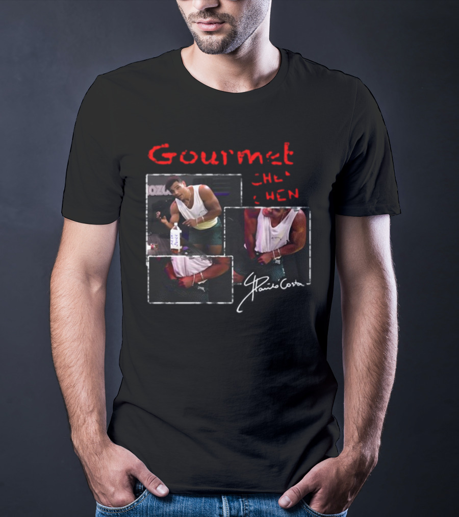 Gourmet Chen Chen Paulo Costa Signature Three-Image Collage T-Shirt