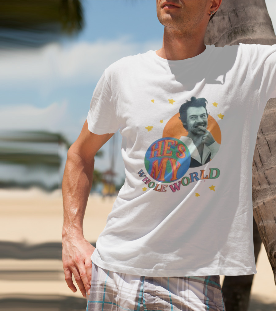 Harry He's My Whole World Stars T-Shirt